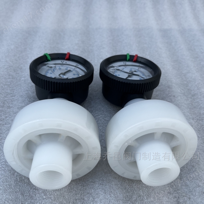 PVDF全塑隔膜压力表 786-P隔膜压力表