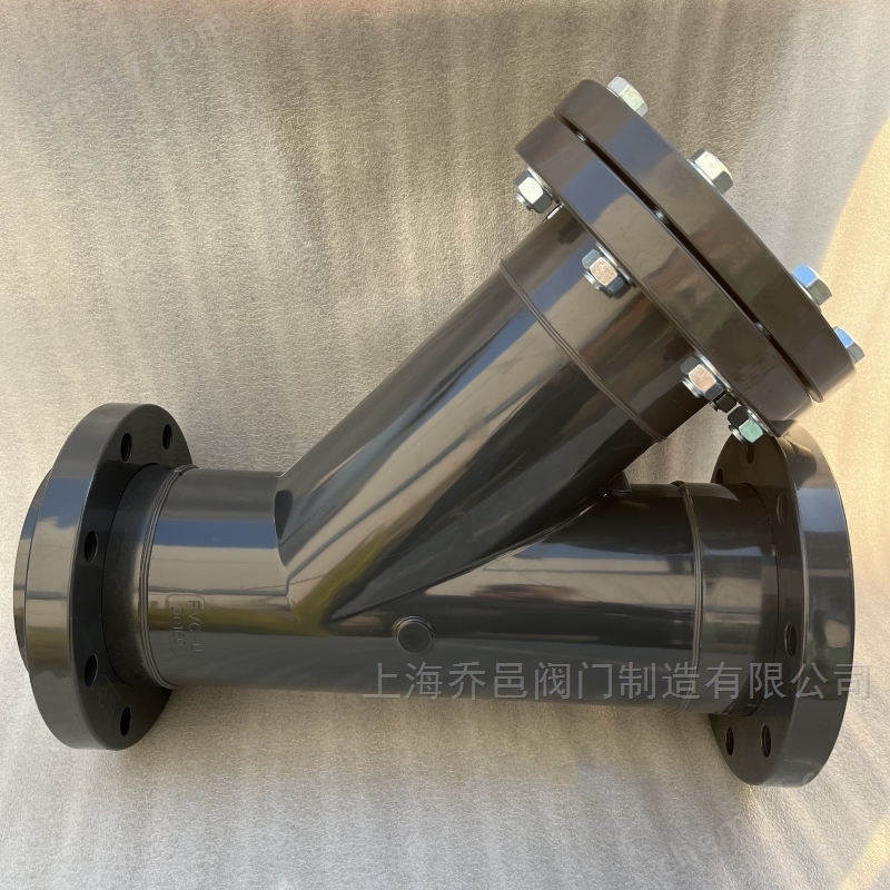 UPVC法兰Y型过滤器 UPVC法兰Y型过滤器