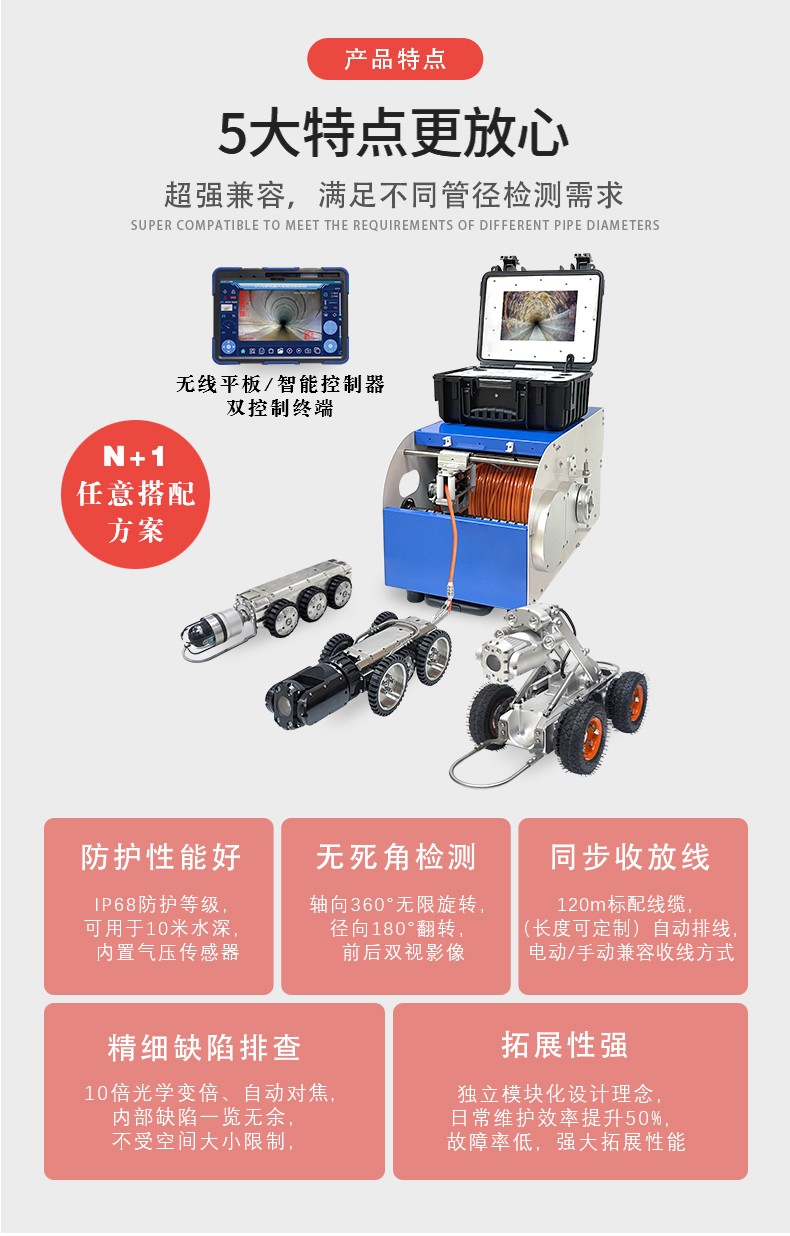 管道内部检测机器人